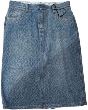 Ermanno Scervino Rokken ,Blauw ,Denim Longuette Rok Jeans