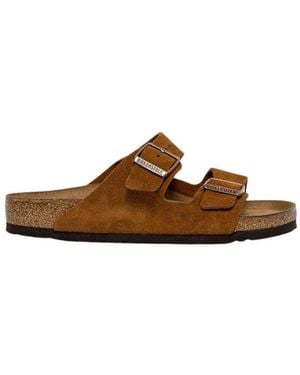 Birkenstock Sliders - Marrón