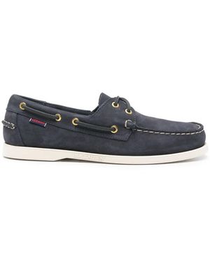 Sebago Docksides Portland Nubuck - Blau