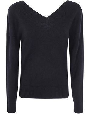 Tom Ford Truien & Vesten ,Zwart ,V-Neck Truien - Blauw