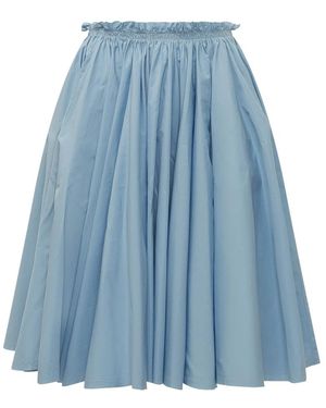Ami Paris Rokken ,Blauw ,Midi A-Lijn Rok