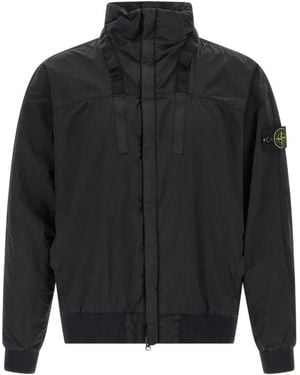 Stone Island Nylon Metal Watro-Tc Jas - Zwart