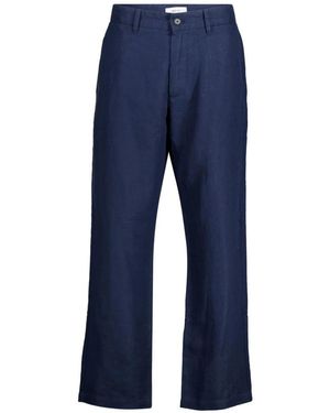 NN07 Aden Wijde Broek - Blauw
