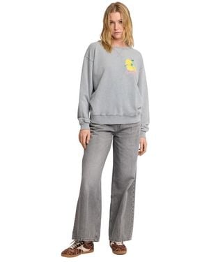 Kocca Katoenen Sweatshirt Met Print - Grijs