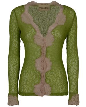 Valentino Jersey Cardigan - Groen