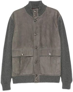 Brunello Cucinelli Leather Jackets - Gris