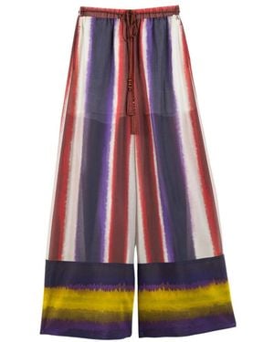 Twinset Broeken ,Veelkleurig ,Pantalone Etnico - Rood