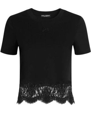 Dolce & Gabbana Tops ,Zwart ,T-Shirts