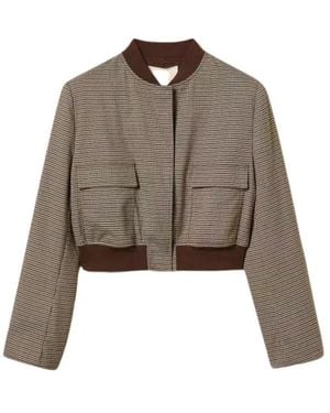 Twinset Bomber Jackets - Brown