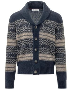 Brunello Cucinelli Cardigans - Bleu