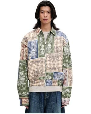 Rhude Bandana Zip-Up Jacke - Grau