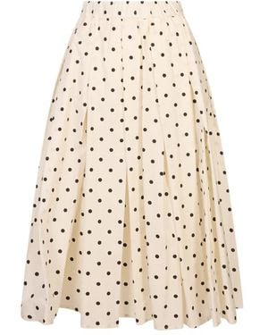 MSGM Rokken ,Wit ,Katoen Gonna Rok - Naturel