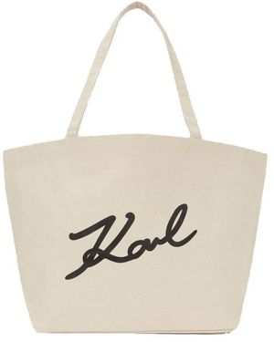 Karl Lagerfeld Tote Bags - Bianco
