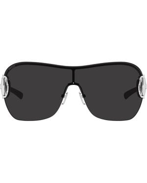 Gucci Accessoires ,Zwart ,Nylon Gg 2174S Frameloze Masker Zonnebril