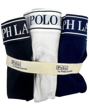 Ralph Lauren Tanga Met Hoge Taille 3-Pack - Blauw