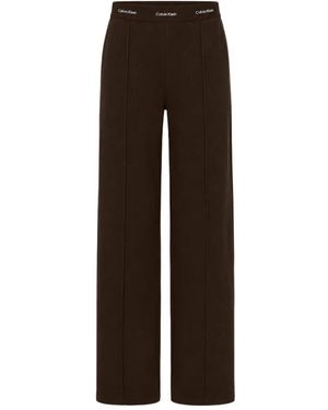 Calvin Klein Logo Taille Wijde Joggingbroek - Bruin