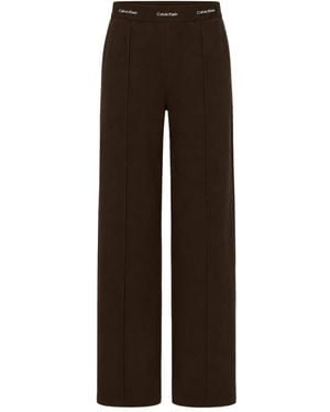 Calvin Klein Wide Trousers - Brown