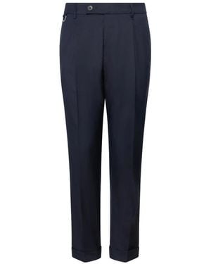 Low Brand Straight Trousers - Blu