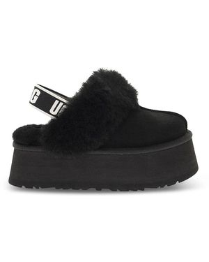 UGG Schoenen ,Zwart ,Wol Funkette Slipper