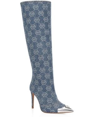 Philipp Plein Heeled Boots - Blu