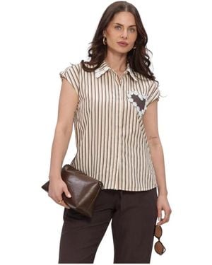 Ydence Overhemden ,Veelkleurig ,Emi Blouse - Bruin