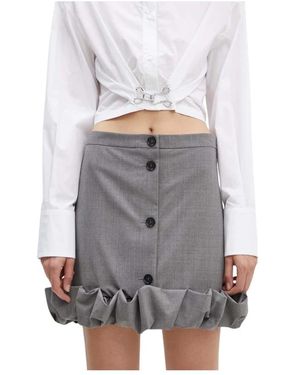 MSGM Short Skirts - Gris