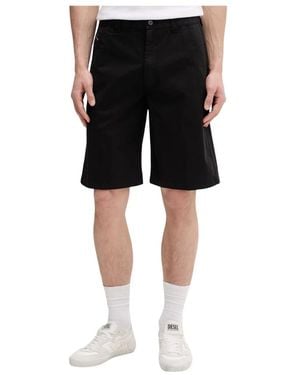 DIESEL Korte Broeken ,Zwart ,Katoen P-Hant Chino Short