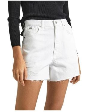 Pepe Jeans Short Shorts - White