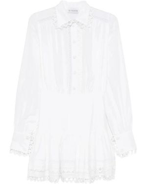 LES FILLES D'EVA Kleedjes ,Wit ,Katoen Cotton Belted Dress