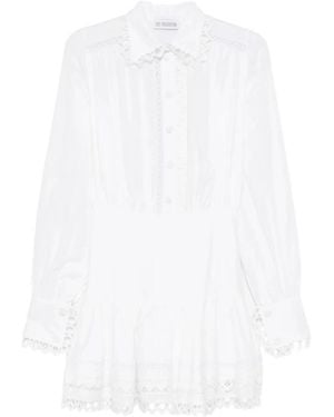 LES FILLES D'EVA Kleedjes ,Wit ,Katoen Cotton Belted Dress