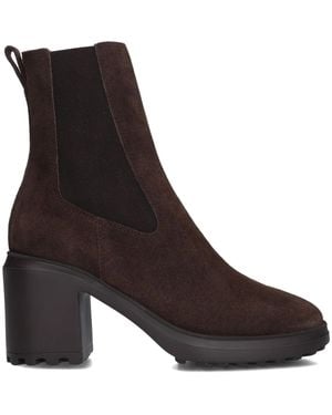 Hogan Heeled Boots - Marrón