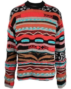 Laneus Round-Neck Knitwear - Rosso