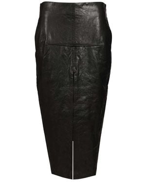 Rick Owens Leather Skirts - Negro