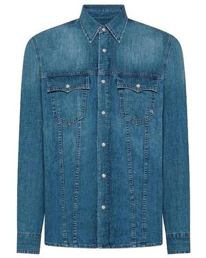 CYCLE James Icon Shirt - Blau