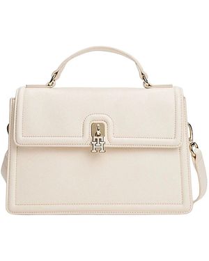 Tommy Hilfiger Eternity Mini Satchel Mit Turnlock-Verschluss - Natur