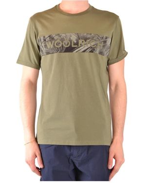 Woolrich Stylishe T-Shirts Für Männer Und Frauen - Grün