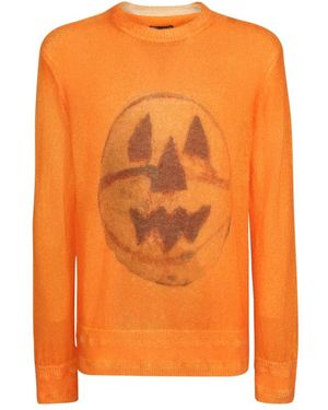 Givenchy Round-Neck Knitwear - Oranje