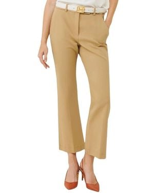 Marella Cropped Pants - Natural
