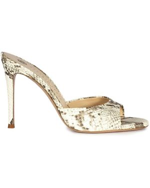 Roberto Festa Heeled Mules - Metallic