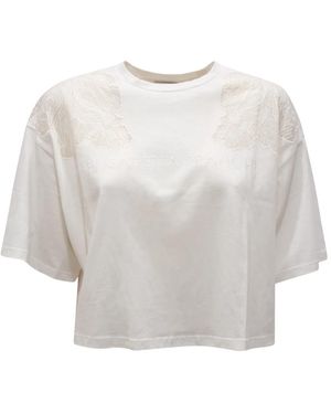 Elisabetta Franchi T-Shirts - White