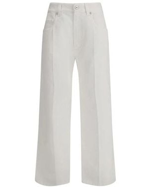Brunello Cucinelli Wide Trousers - Blanc