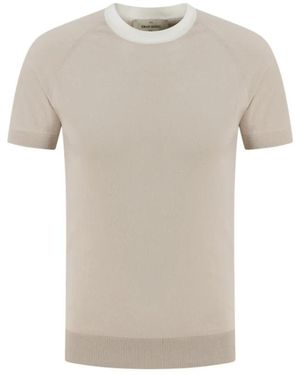 Gran Sasso Katoenen Jersey T-Shirt - Naturel