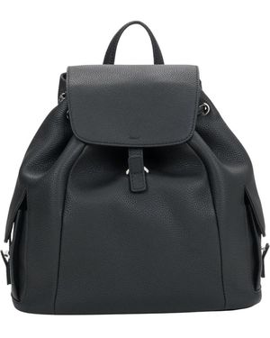 ESTRO Tassen ,Zwart ,Leer Leren Bucket Rugzak