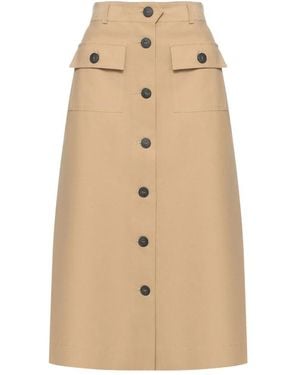 Liu Jo Midi Skirts - Natural