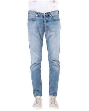 Eleventy Denim jeans mit einzigartiger farbveredelung - Blau
