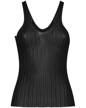 KHAITE Sleeveless Tops - Black