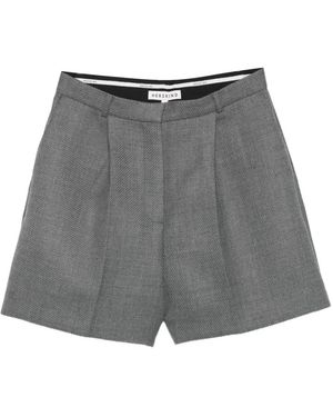 Birgitte Herskind Korte Broeken ,Grijs ,Wol Shorts Sartoriale