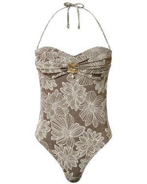 Twinset Badmode ,Veelkleurig ,One-Piece - Naturel