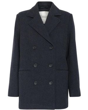 My Essential Wardrobe Franniemw Short Coat - Blau