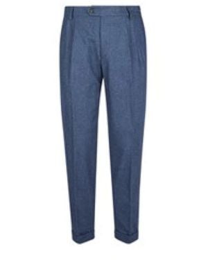 Eleventy Broeken ,Blauw ,Katoen Pantalone Due Pences